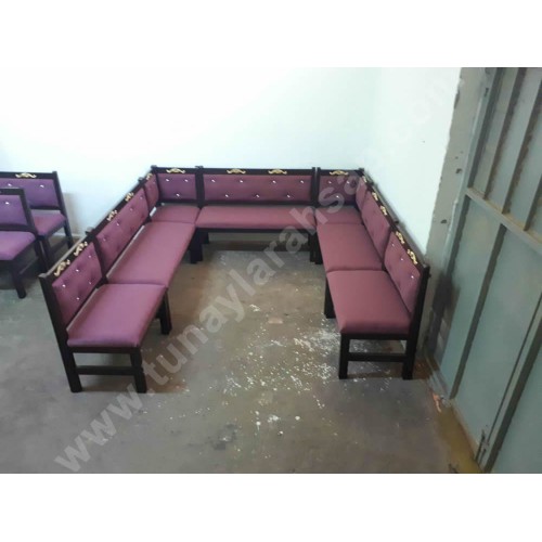 ks004 Cafeler İçin Ahşap Köşe Takımları